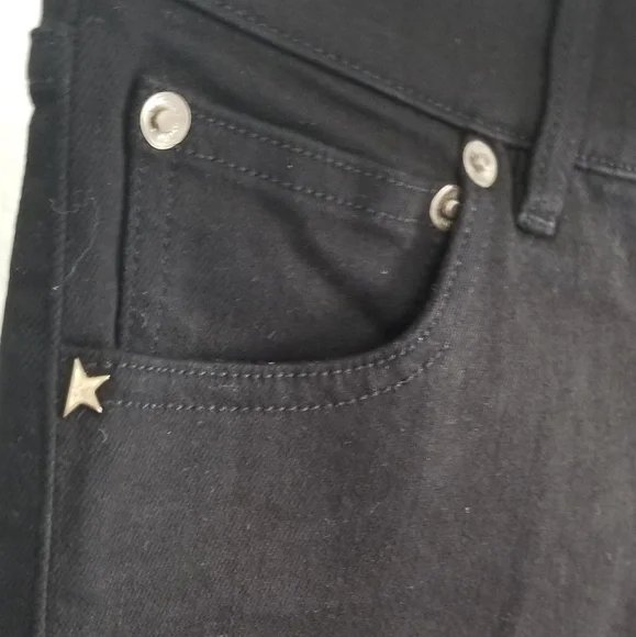 Golden Goose Skinny High Rise Jeans Size 28 Black - Picture 4 of 10